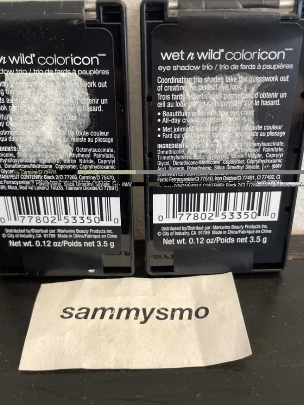 Wet N Wild ColorIcon Eye Shadow Trio 335 SILENT TREATMENT x2